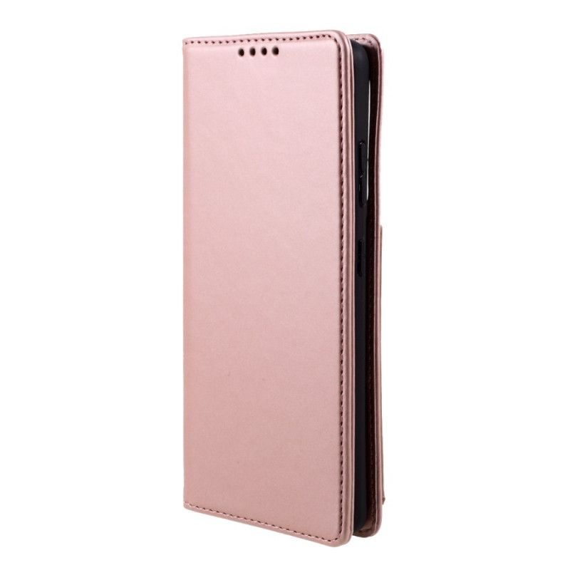 Flip Case Samsung Galaxy S21 Ultra 5G Schwarz Inhaber Einer Unterstützungskarte