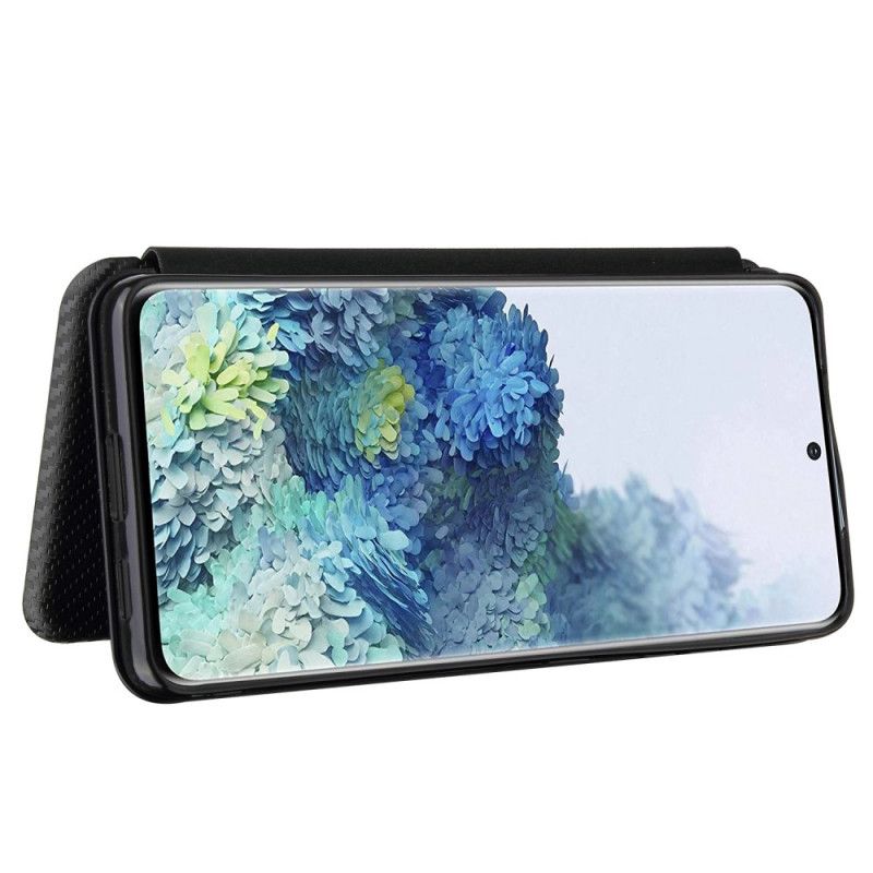 Flip Case Samsung Galaxy S21 Ultra 5G Schwarz Kohlefaser