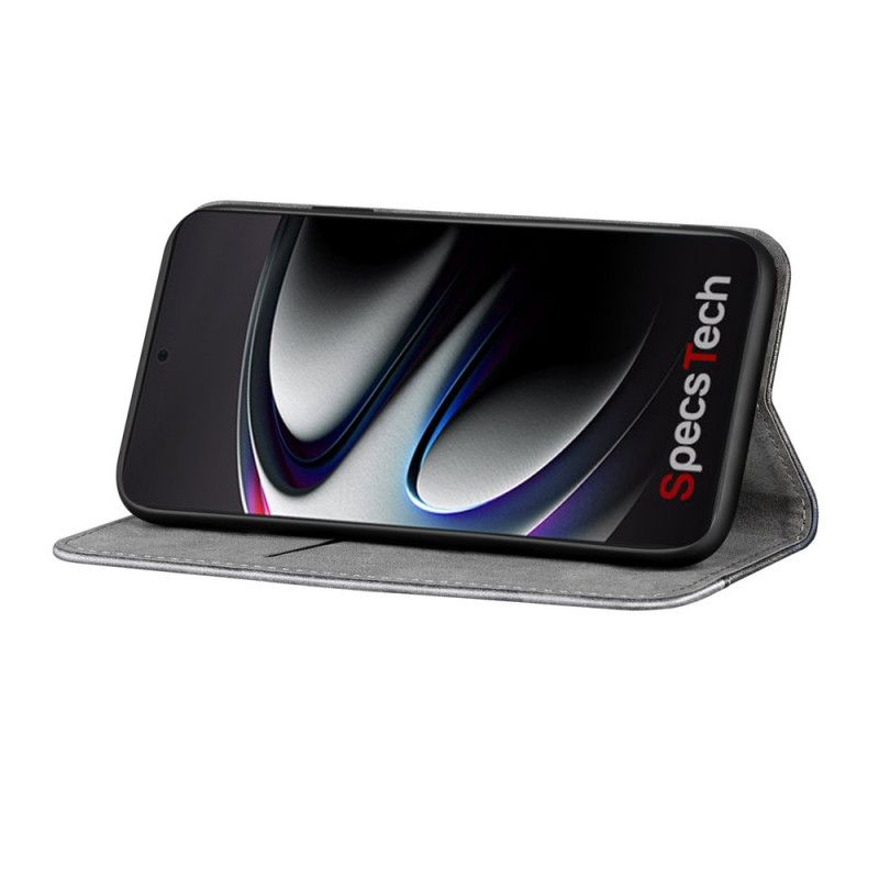 Flip Case Samsung Galaxy S21 Ultra 5G Schwarz Zweifarbiger Ledereffekt