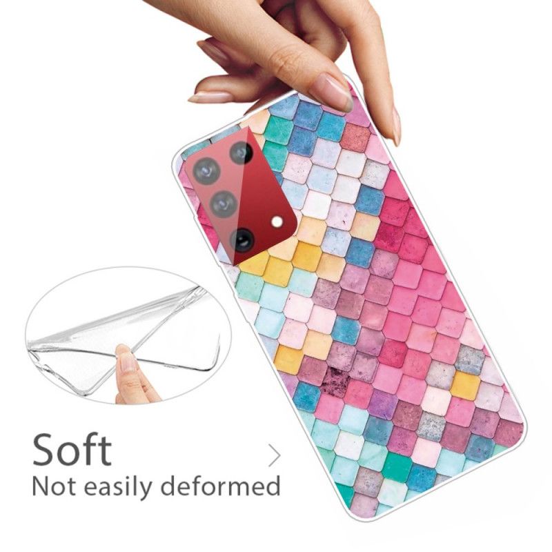 Hülle Für Samsung Galaxy S21 Ultra 5G Pink Malerei
