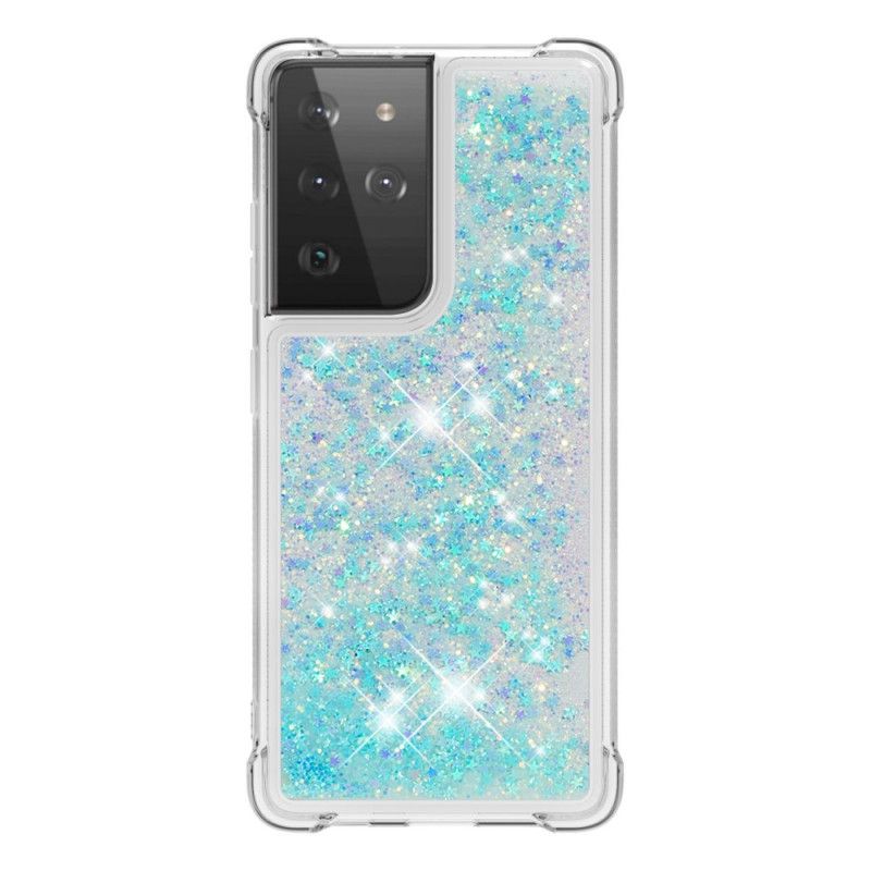 Hülle Für Samsung Galaxy S21 Ultra 5G Weiß Wunschglitter