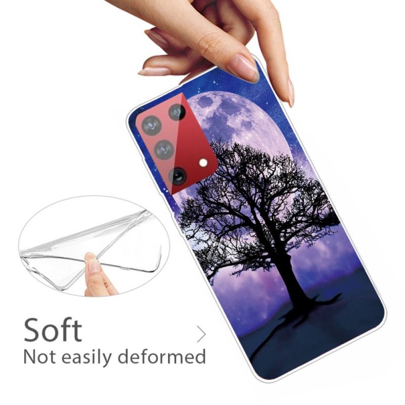 Hülle Samsung Galaxy S21 Ultra 5G Baum Und Mond