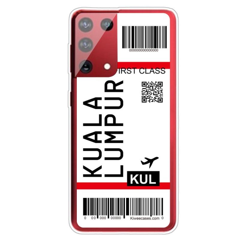 Hülle Samsung Galaxy S21 Ultra 5G Bordkarte Nach Kuala Lumpur