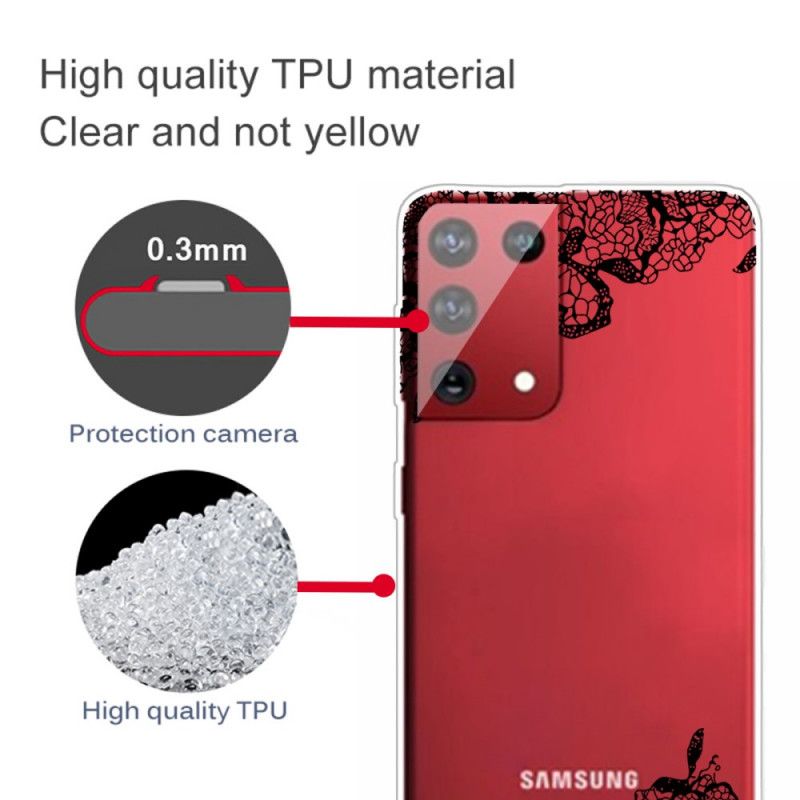 Hülle Samsung Galaxy S21 Ultra 5G Feine Spitze