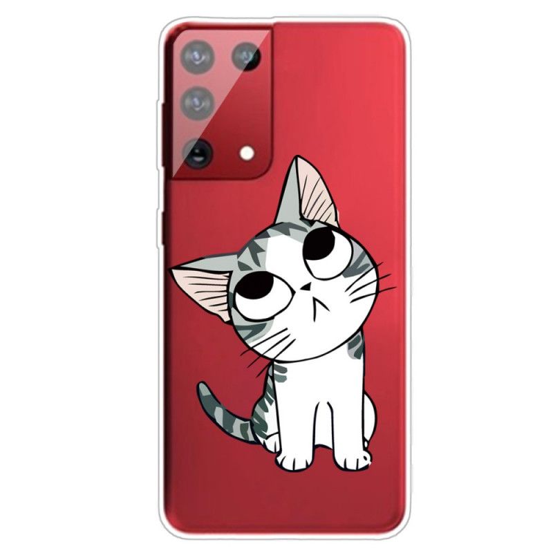 Hülle Samsung Galaxy S21 Ultra 5G Handyhülle Charmante Katze