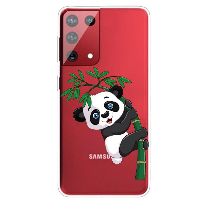 Hülle Samsung Galaxy S21 Ultra 5G Handyhülle Panda Auf Bambus