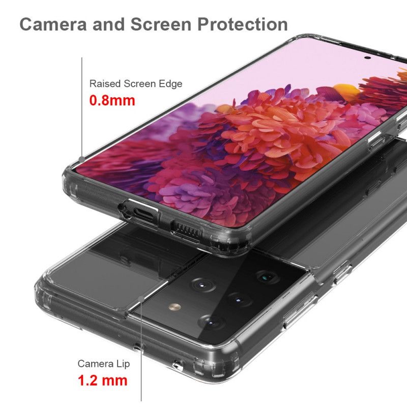 Hülle Samsung Galaxy S21 Ultra 5G Handyhülle Transparenter Kristall