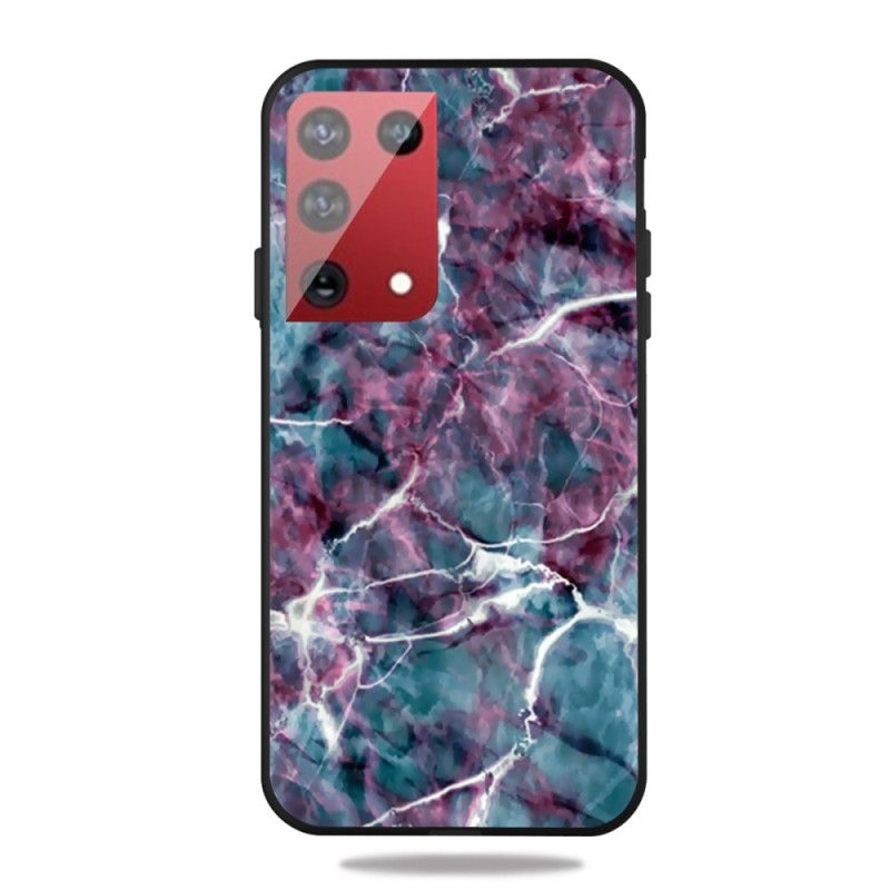 Hülle Samsung Galaxy S21 Ultra 5G Lila Marmor