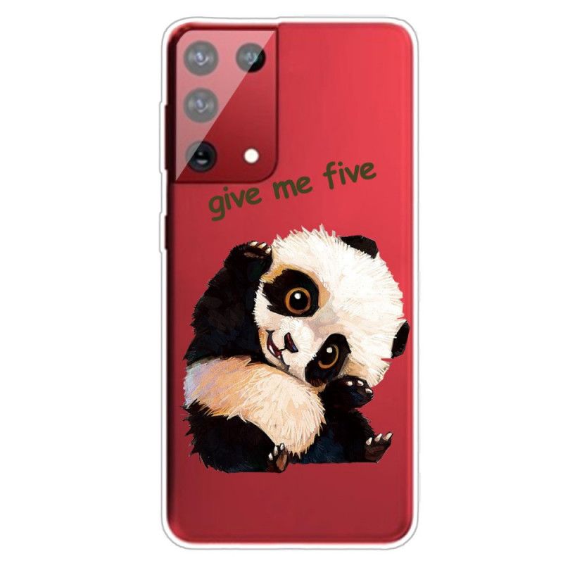 Hülle Samsung Galaxy S21 Ultra 5G Panda. Gib Mir Fünf