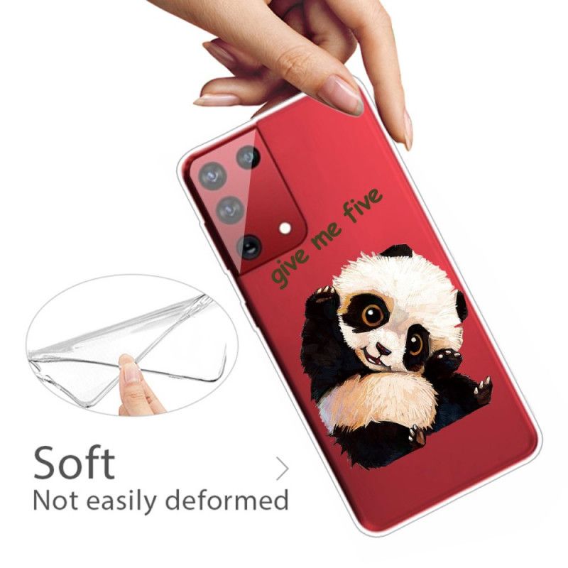 Hülle Samsung Galaxy S21 Ultra 5G Panda. Gib Mir Fünf