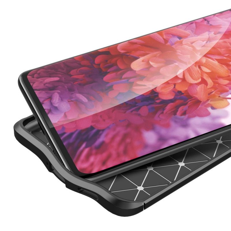 Hülle Samsung Galaxy S21 Ultra 5G Schwarz Doppellinien-Litschileder-Effekt