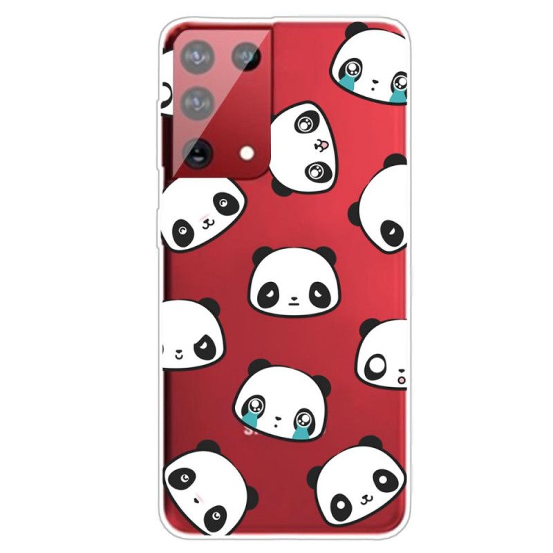 Hülle Samsung Galaxy S21 Ultra 5G Sentimentale Pandas
