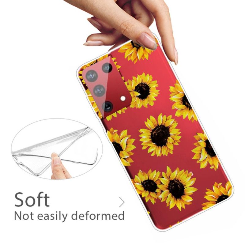 Hülle Samsung Galaxy S21 Ultra 5G Sonnenblumen