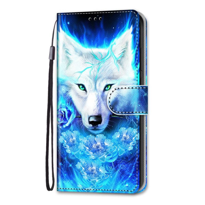 Lederhüllen Samsung Galaxy S21 Ultra 5G Magischer Wolf