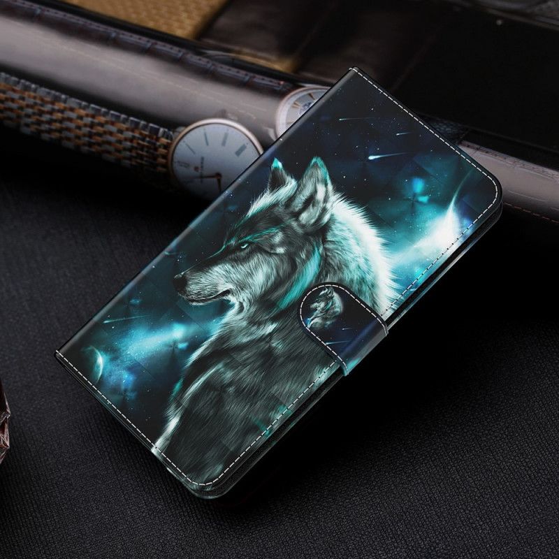 Lederhüllen Samsung Galaxy S21 Ultra 5G Majestätischer Wolf
