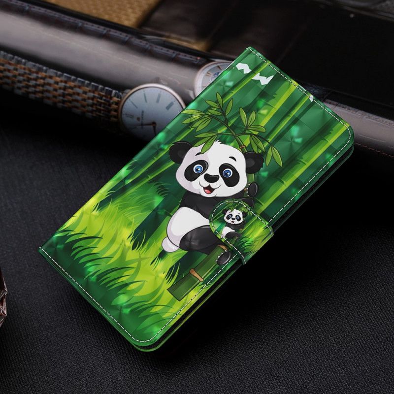 Lederhüllen Samsung Galaxy S21 Ultra 5G Panda Und Bambus