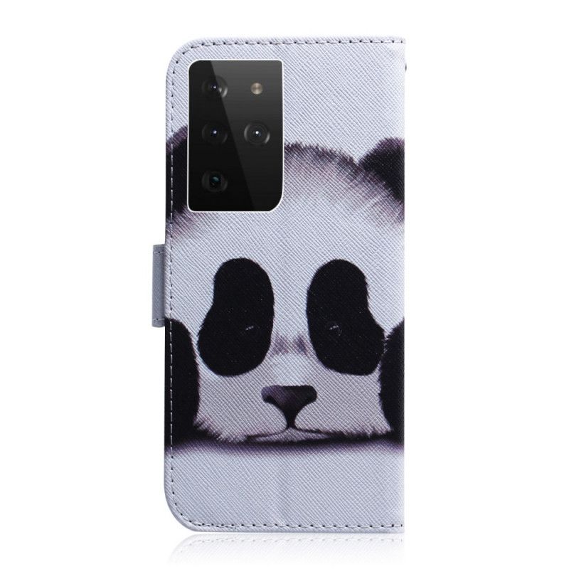 Lederhüllen Samsung Galaxy S21 Ultra 5G Pandagesicht