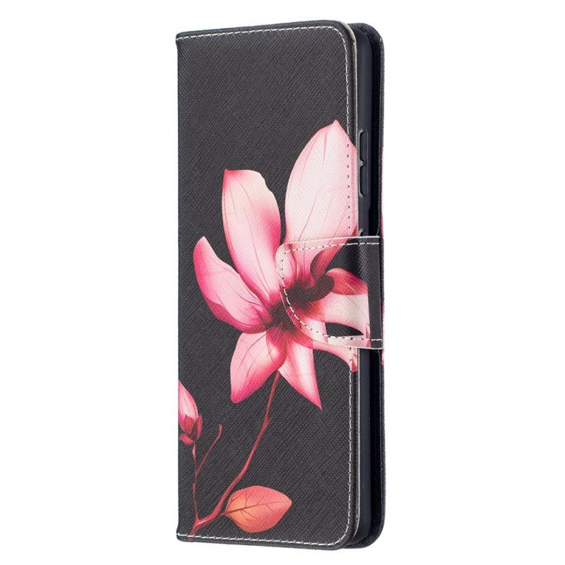 Lederhüllen Samsung Galaxy S21 Ultra 5G Rosa Blume