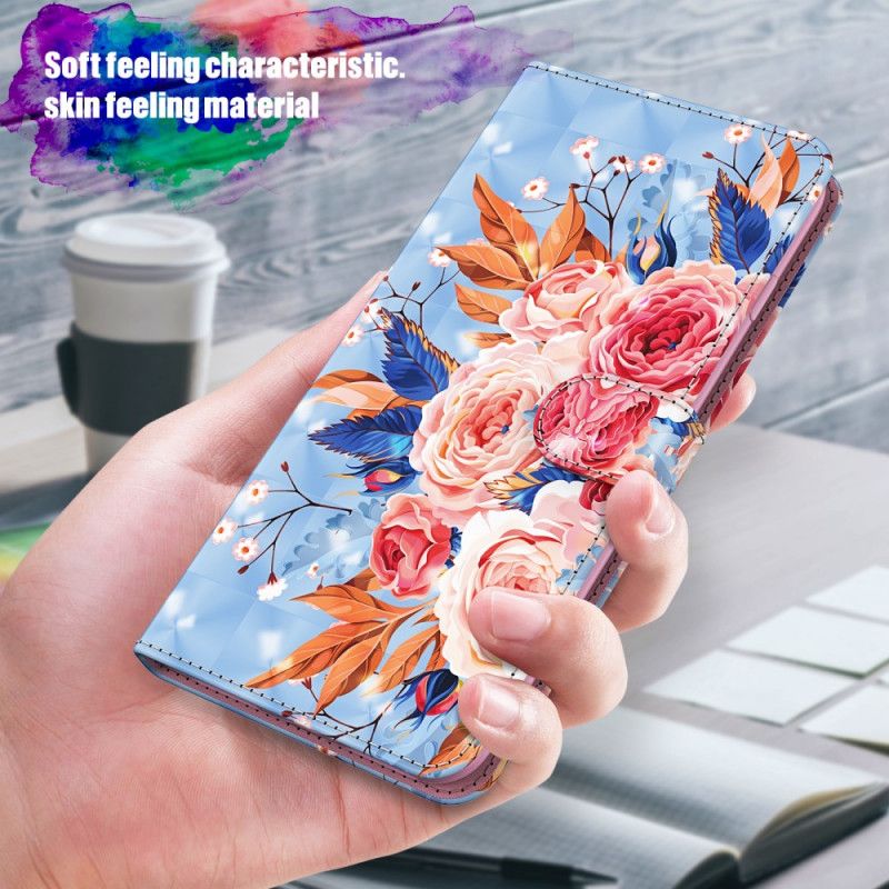 Lederhüllen Samsung Galaxy S21 Ultra 5G Rot Romantischer Lichtpunkt Mit Tanga