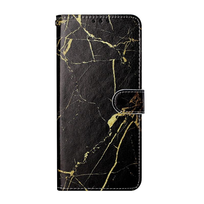 Lederhüllen Samsung Galaxy S21 Ultra 5G Schwarz Marmor