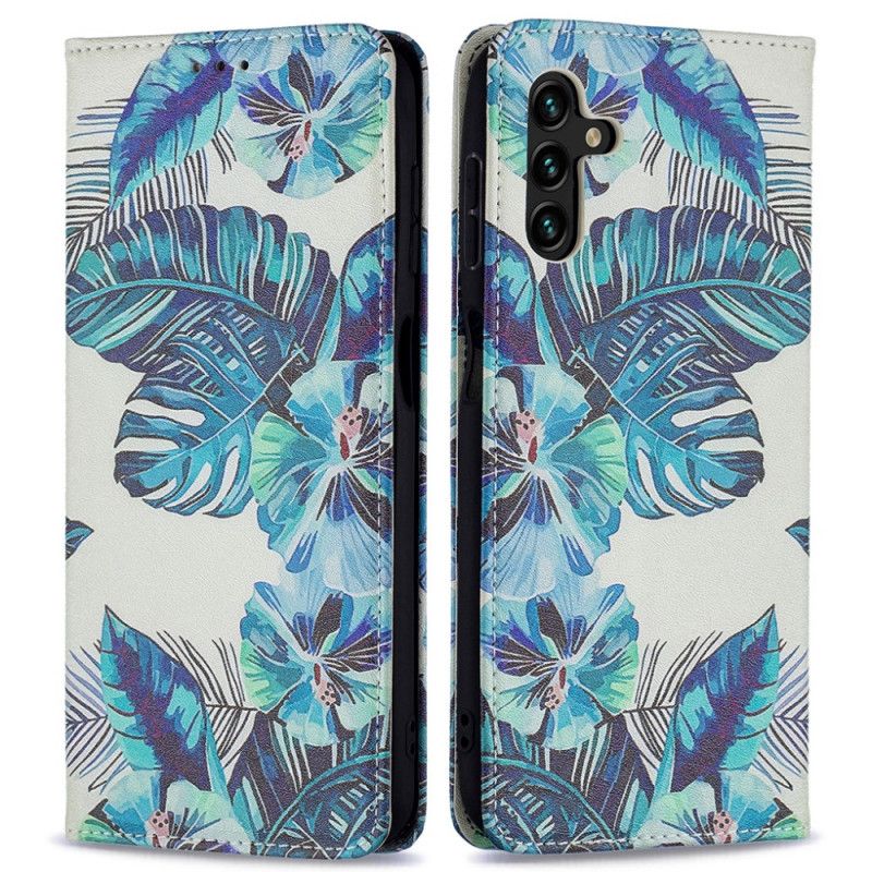 Flip Case Für Samsung Galaxy A13 5g Blätter