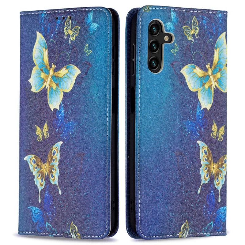 Flip Case Für Samsung Galaxy A13 5g Bunte Schmetterlinge