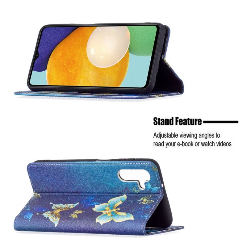 Flip Case Für Samsung Galaxy A13 5g Bunte Schmetterlinge