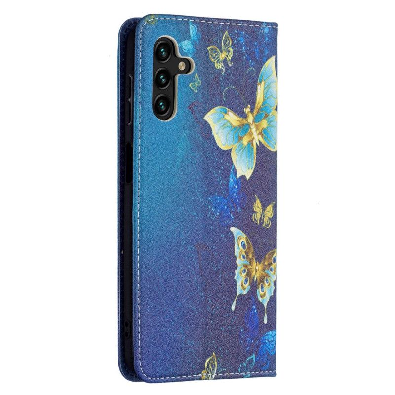 Flip Case Für Samsung Galaxy A13 5g Bunte Schmetterlinge