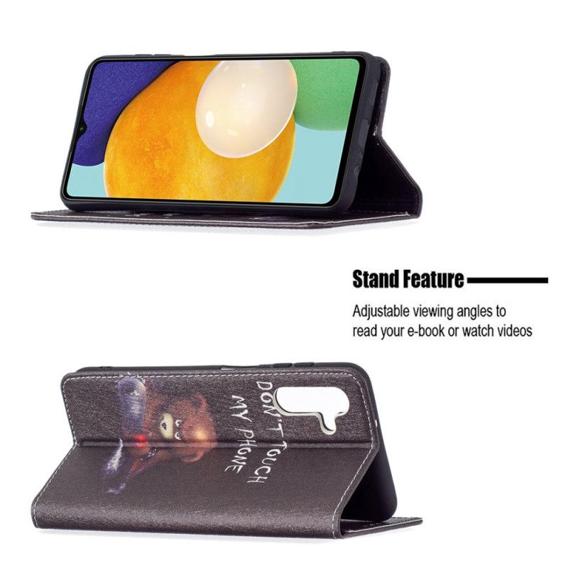 Flip Case Für Samsung Galaxy A13 5g Gefährlicher Bär