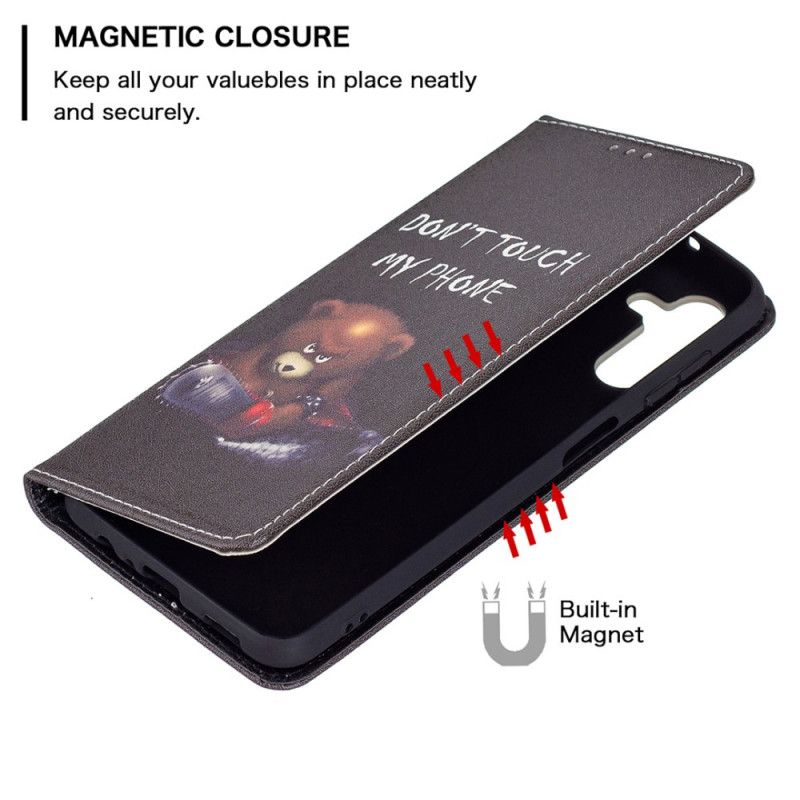 Flip Case Für Samsung Galaxy A13 5g Gefährlicher Bär