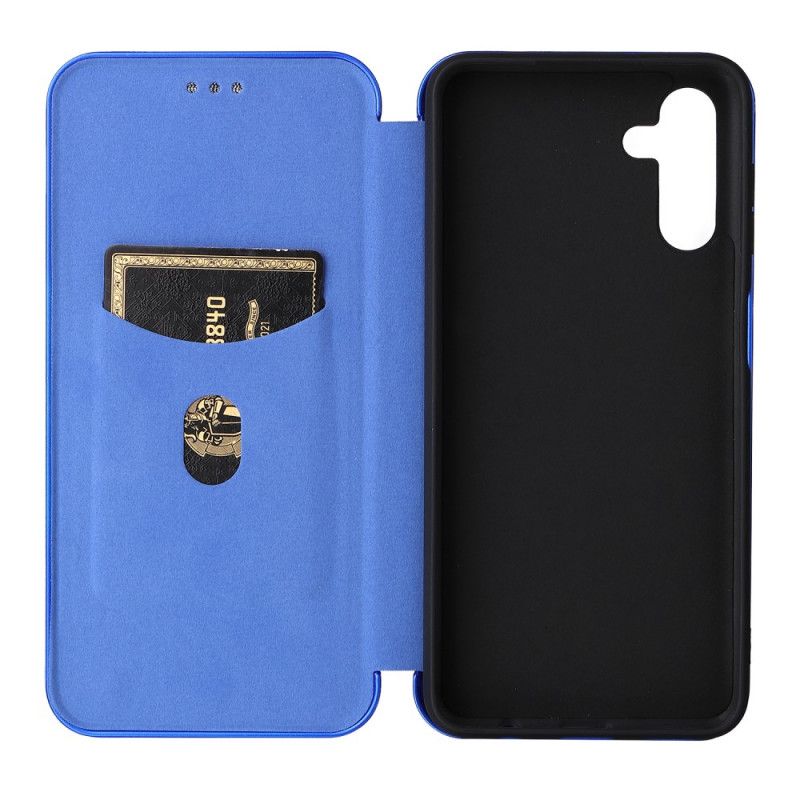 Flip Case Für Samsung Galaxy A13 5g Kohlefaser