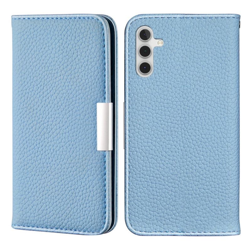 Flip Case Für Samsung Galaxy A13 5g Litchi Ultra Chic Kunstleder