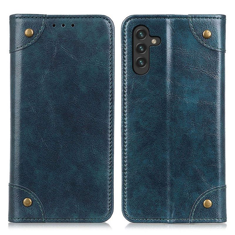 Flip Case Für Samsung Galaxy A13 5g Vintage Version Mit Nieten