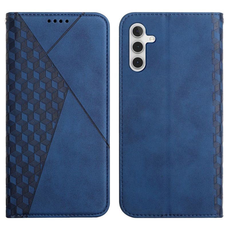 Flip Case Samsung Galaxy A13 5g Handyhülle Geo-ledereffekt