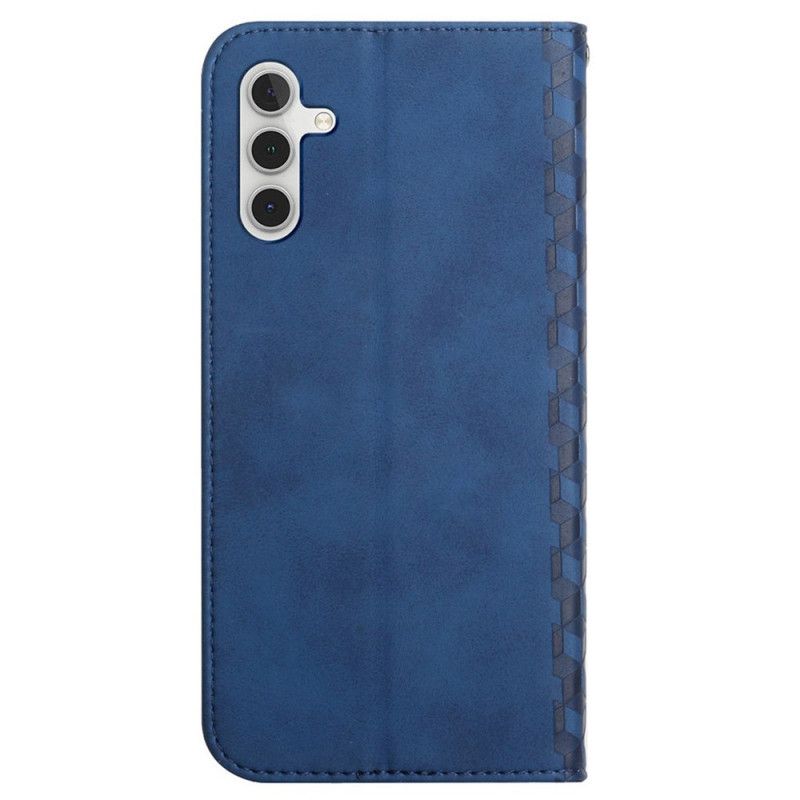 Flip Case Samsung Galaxy A13 5g Handyhülle Geo-ledereffekt