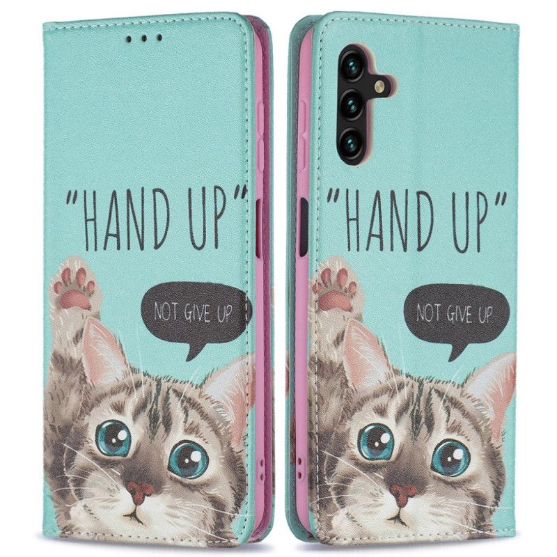 Flip Case Samsung Galaxy A13 5g Handyhülle Hand Hoch