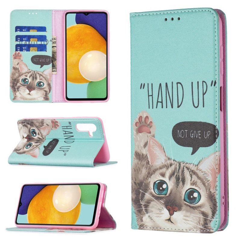 Flip Case Samsung Galaxy A13 5g Handyhülle Hand Hoch