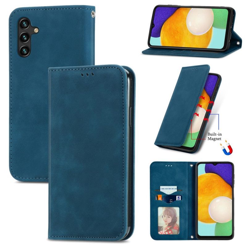 Flip Case Samsung Galaxy A13 5g Handyhülle Hautnahes Vintage-design