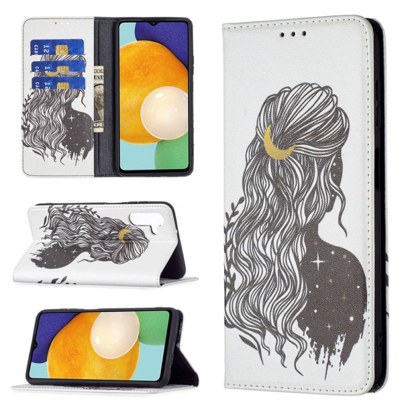Flip Case Samsung Galaxy A13 5g Handyhülle Schönes Haar