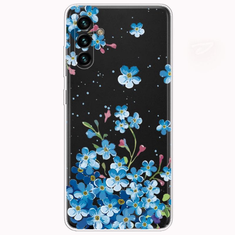 Hülle Für Samsung Galaxy A13 5g Blaue Blumen