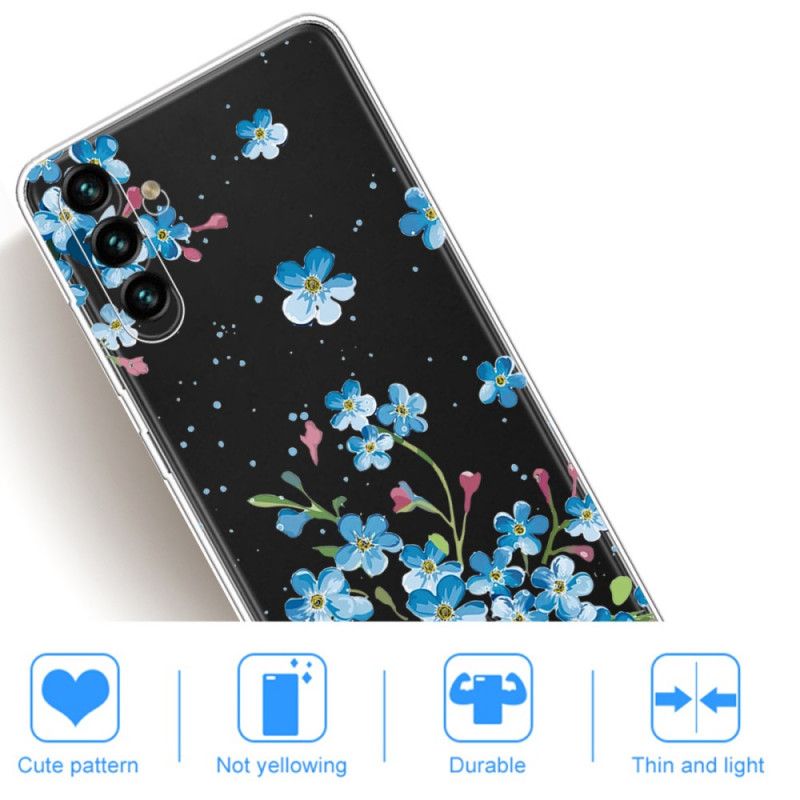 Hülle Für Samsung Galaxy A13 5g Blaue Blumen