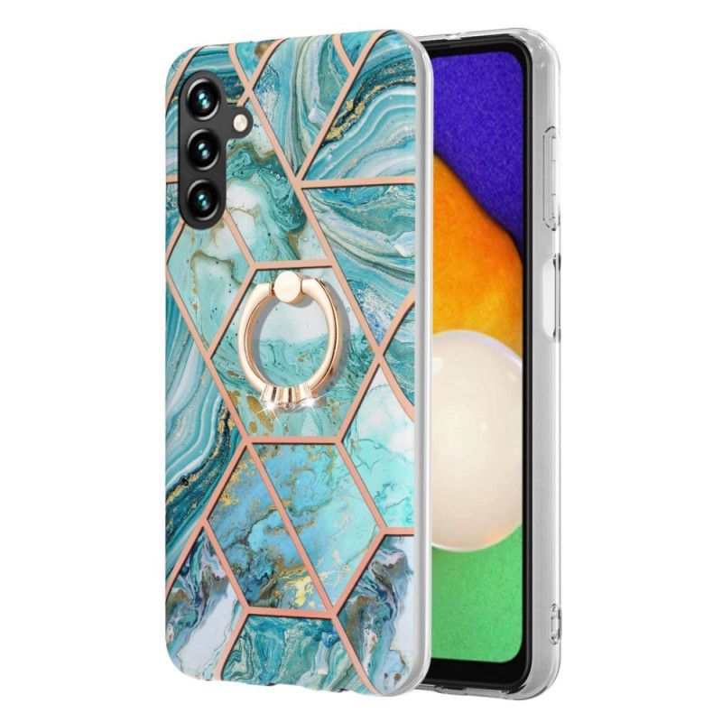 Hülle Für Samsung Galaxy A13 5g Geometrischer Marmor Mit Stützring