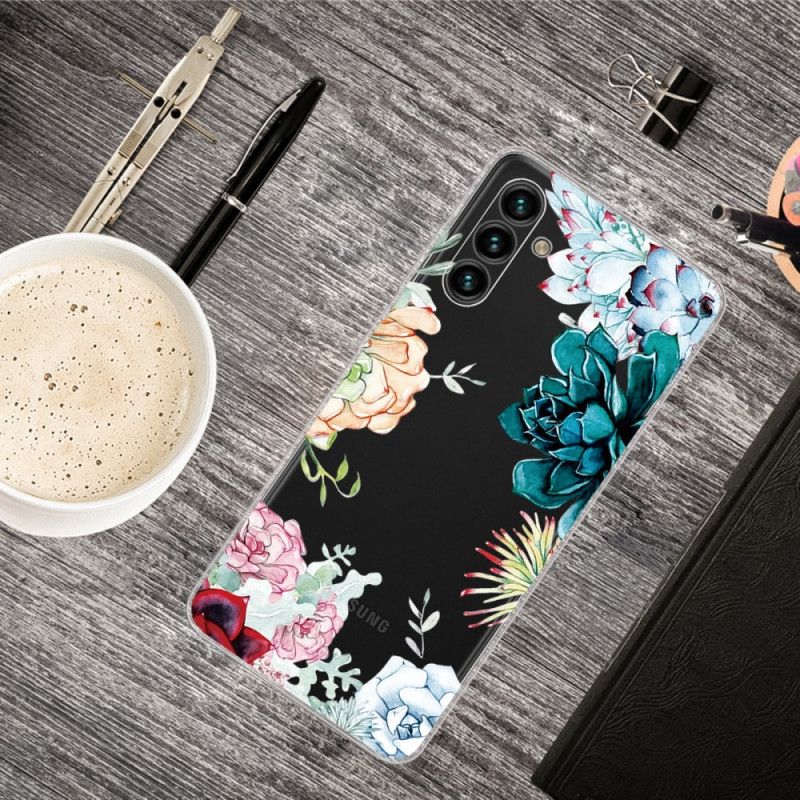 Hülle Samsung Galaxy A13 5g Handyhülle Aquarell Blumen