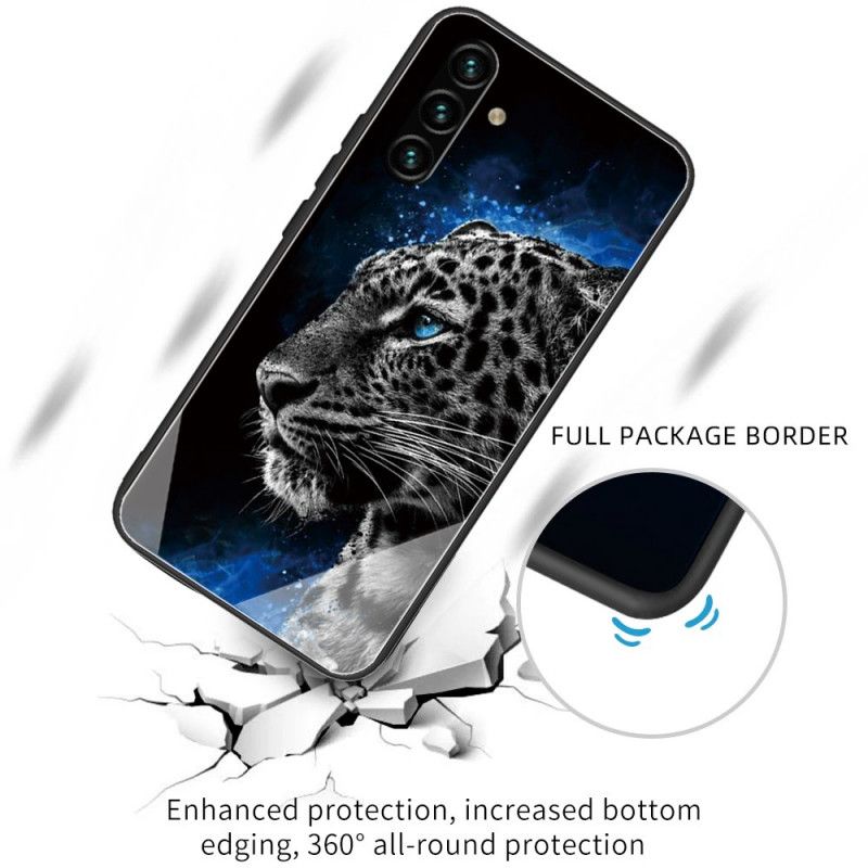 Hülle Samsung Galaxy A13 5g Handyhülle Katzengesicht Aus Gehärtetem Glas