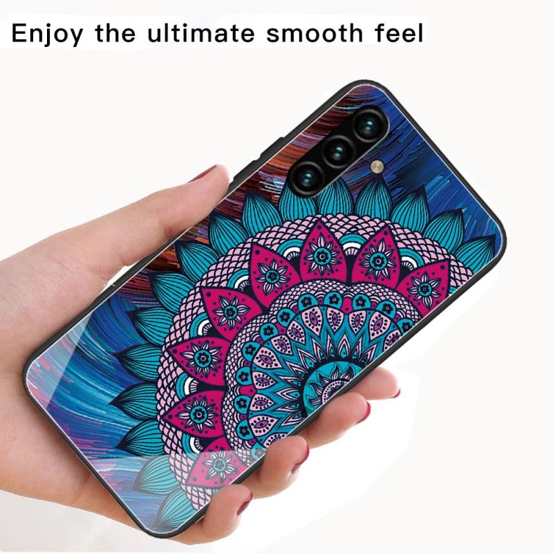 Hülle Samsung Galaxy A13 5g Mandala Aus Gehärtetem Glas