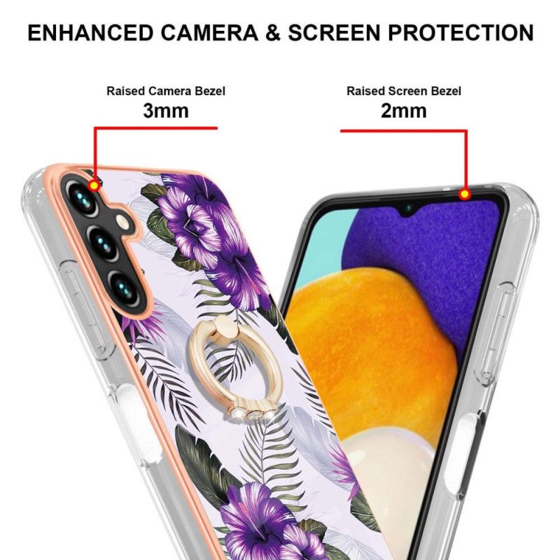 Hülle Samsung Galaxy A13 5g Ringhalter Blumen