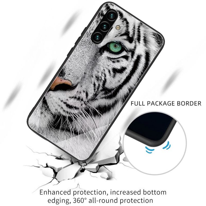 Hülle Samsung Galaxy A13 5g Tiger Aus Gehärtetem Glas