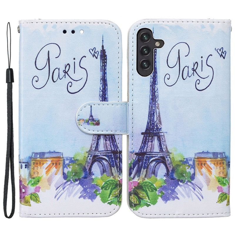 Lederhüllen Für Samsung Galaxy A13 5g Malerei Paris