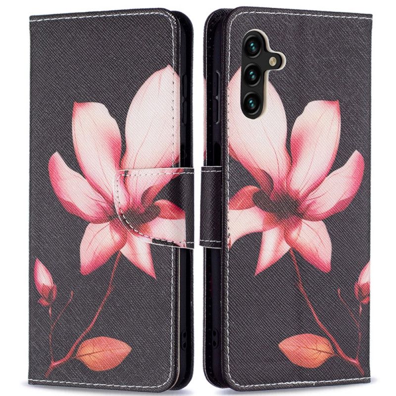 Lederhüllen Für Samsung Galaxy A13 5g Rosa Blume