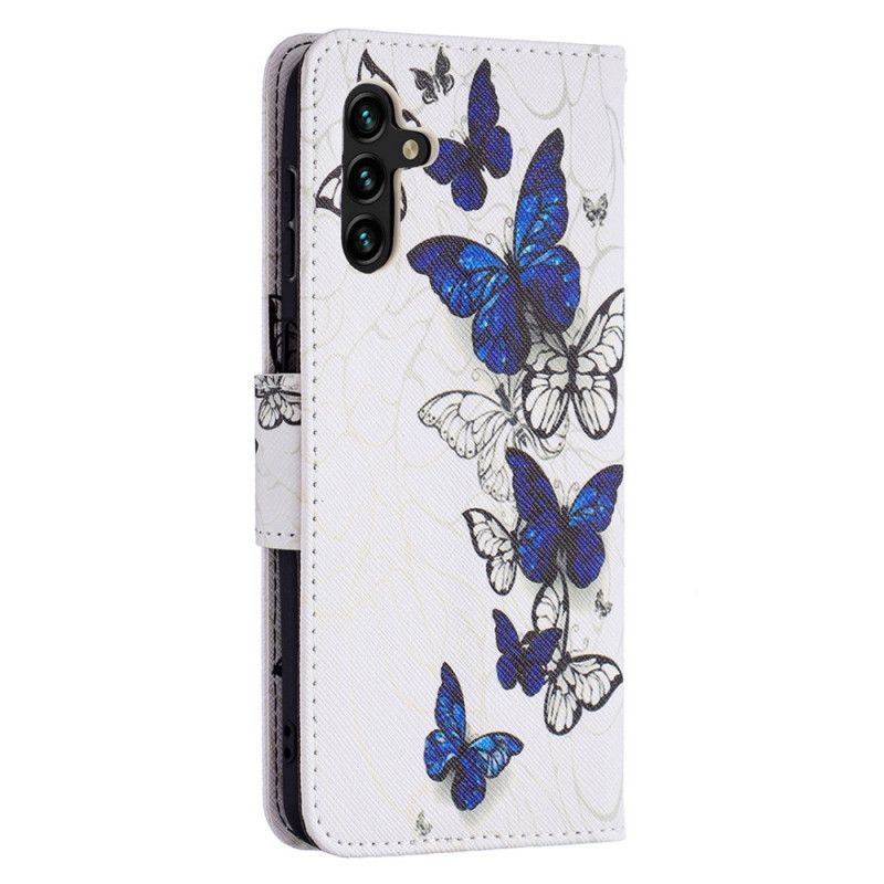 Lederhüllen Für Samsung Galaxy A13 5g Schmetterlingskönige